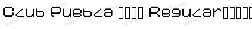 Club Puebla 2019 Regular字体转换